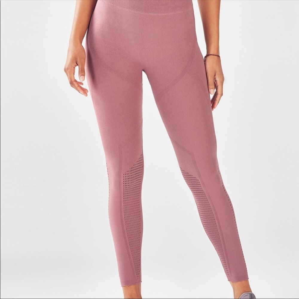 Fabletics High Waisted Sculptknit Openwork 7/8 Leggings